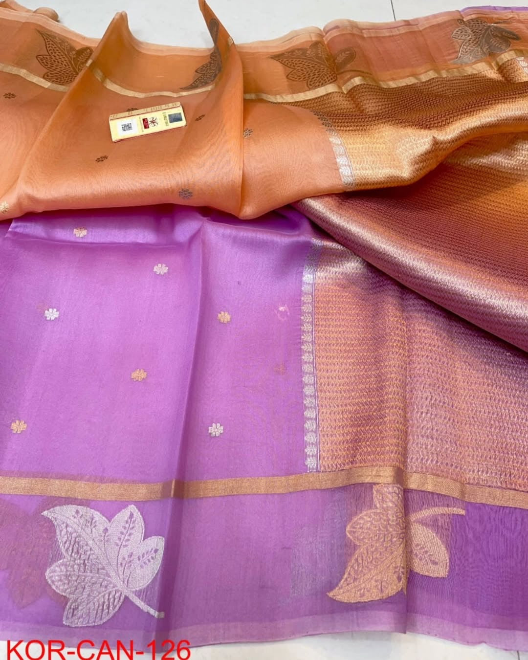 Banarasi Kora Organza Saree in Vibrant color options