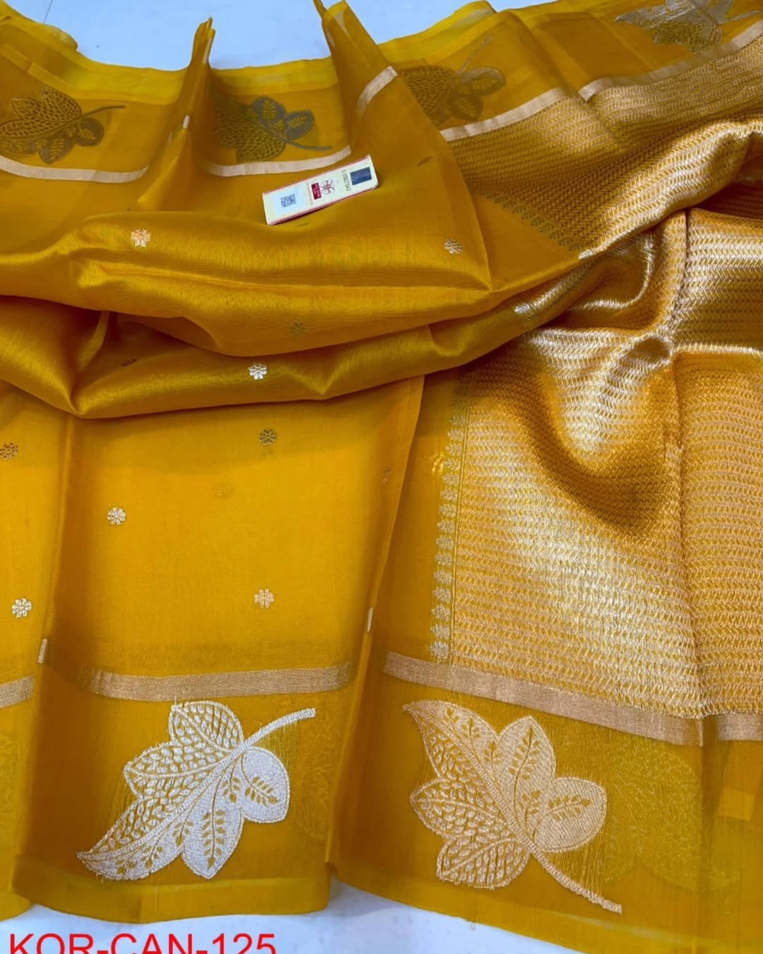 Banarasi Kora Organza Saree in Vibrant color options