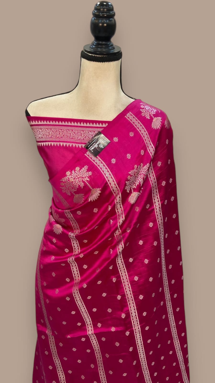 Banarasi Raw Mango Silk Saree in vibrant color options.