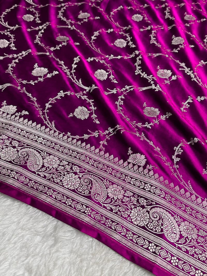 Banarasi Mashru Katan Soft Silk Saree