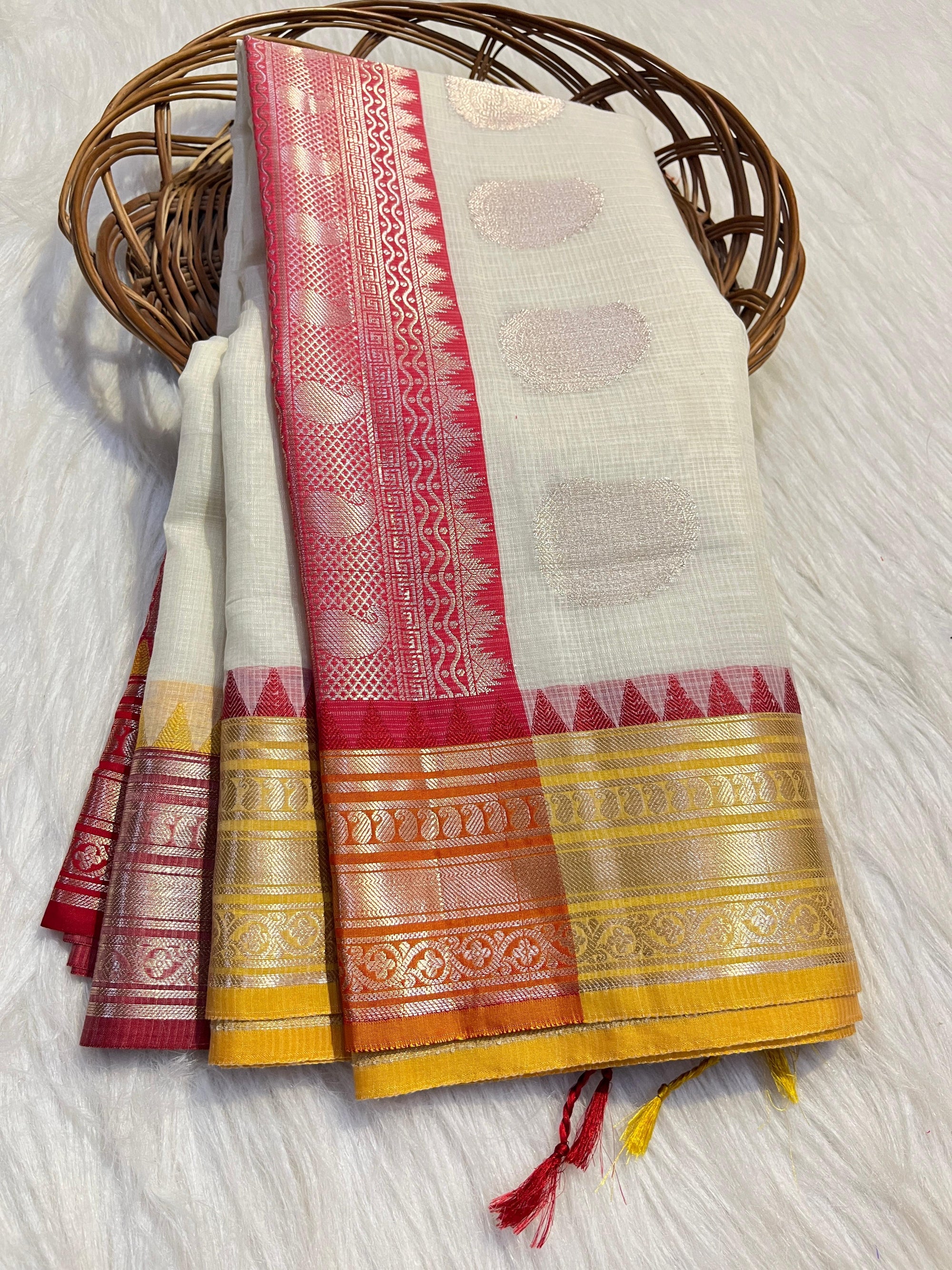 Banarasi Kota Check Saree