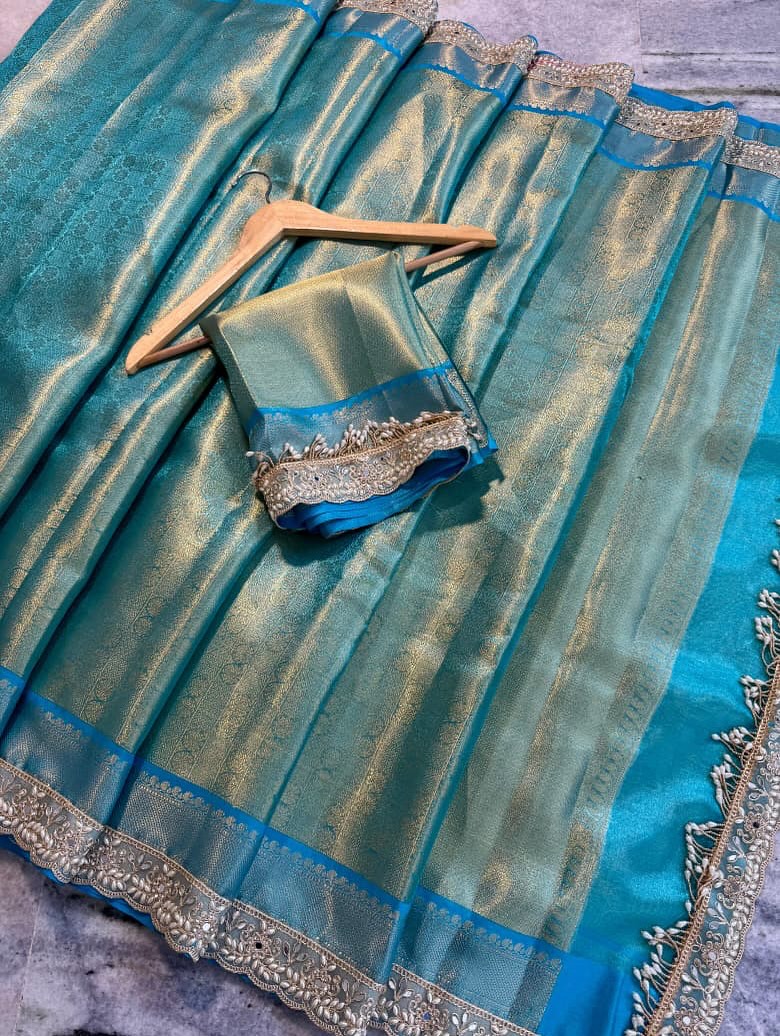 Banarasi Kanjivaram Katan Tissue Silk Saree