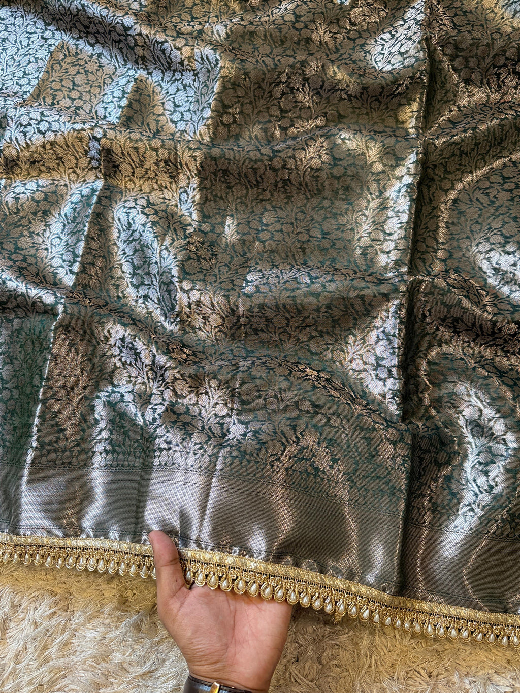 Banarasi Brocade Semi Katan Silk Saree