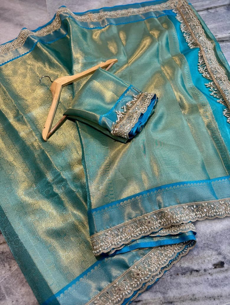 Banarasi Kanjivaram Katan Tissue Silk Saree