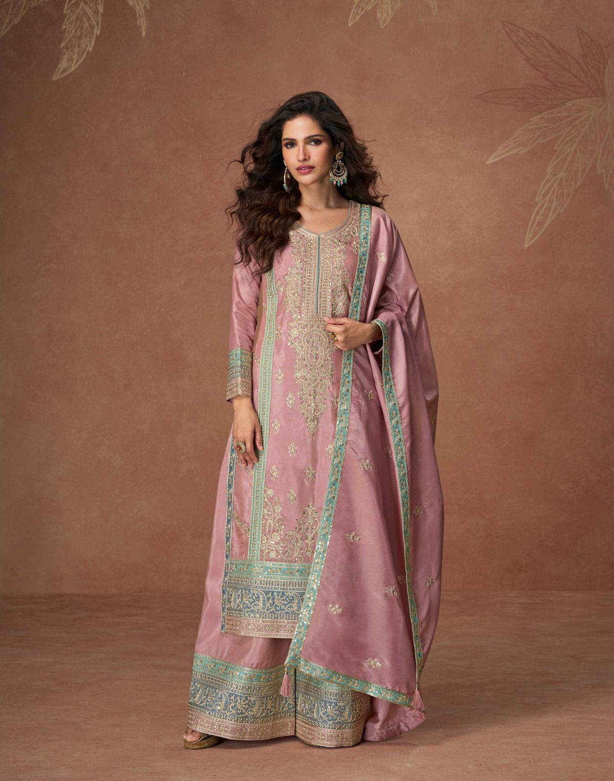 Aashirwad Tashi Organza Shimmer Silk Salwar Kameez Collection