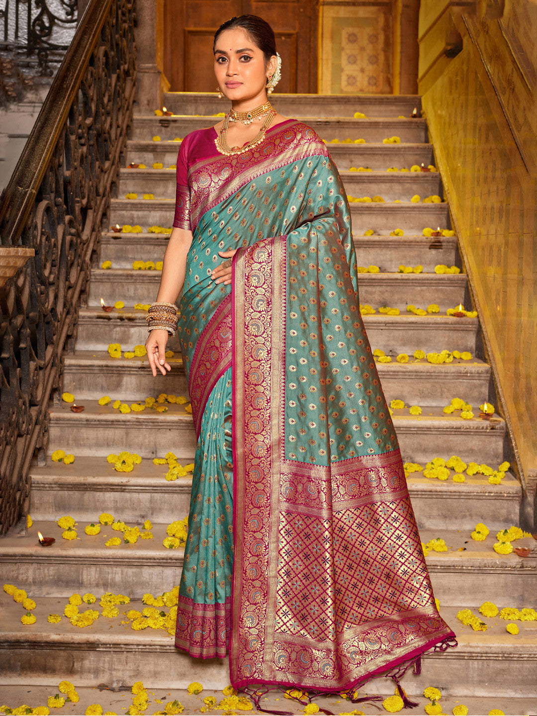 Festive Wear Fancy Banarasi Silk Saree