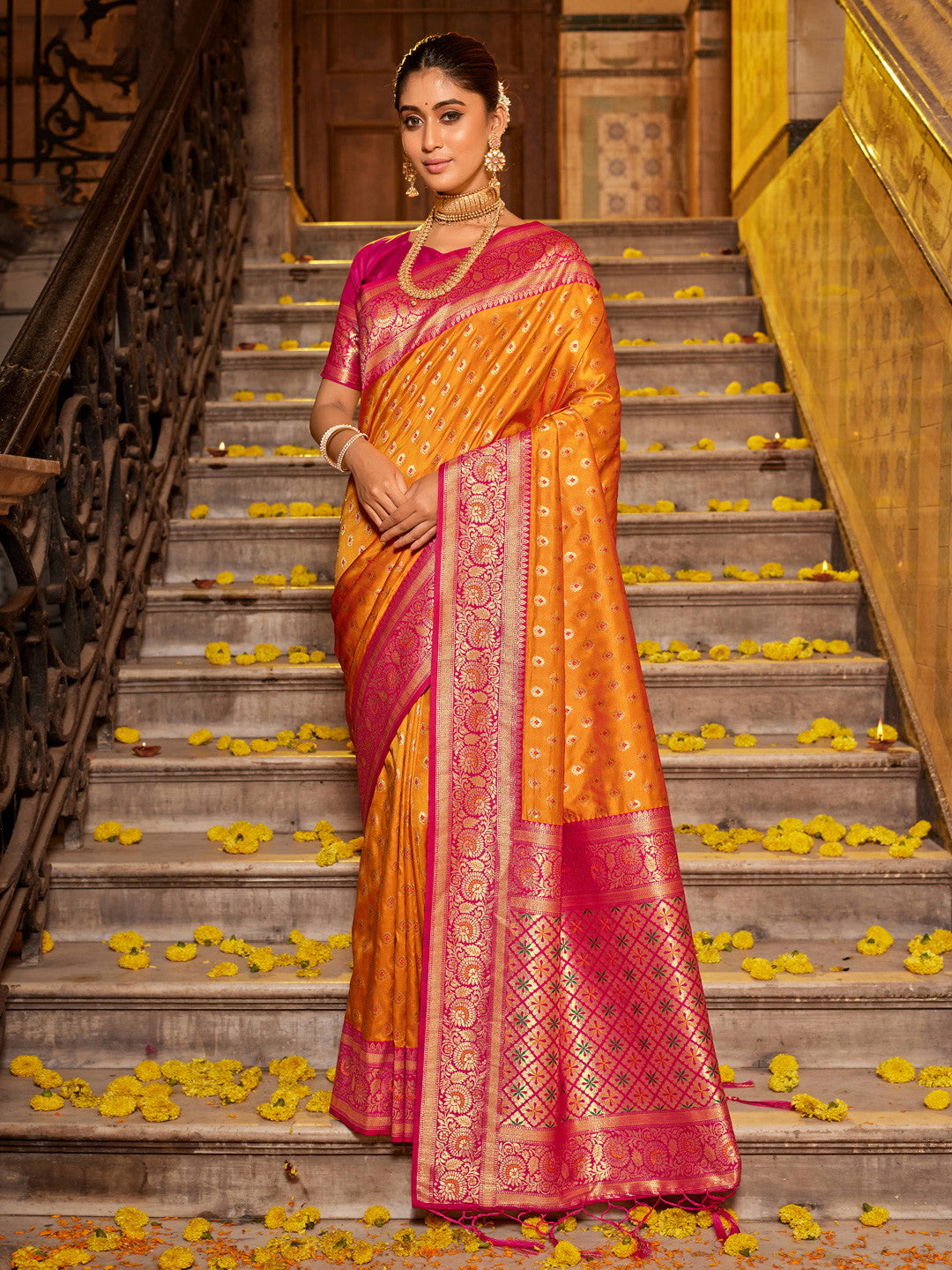 Festive Wear Fancy Banarasi Silk Saree