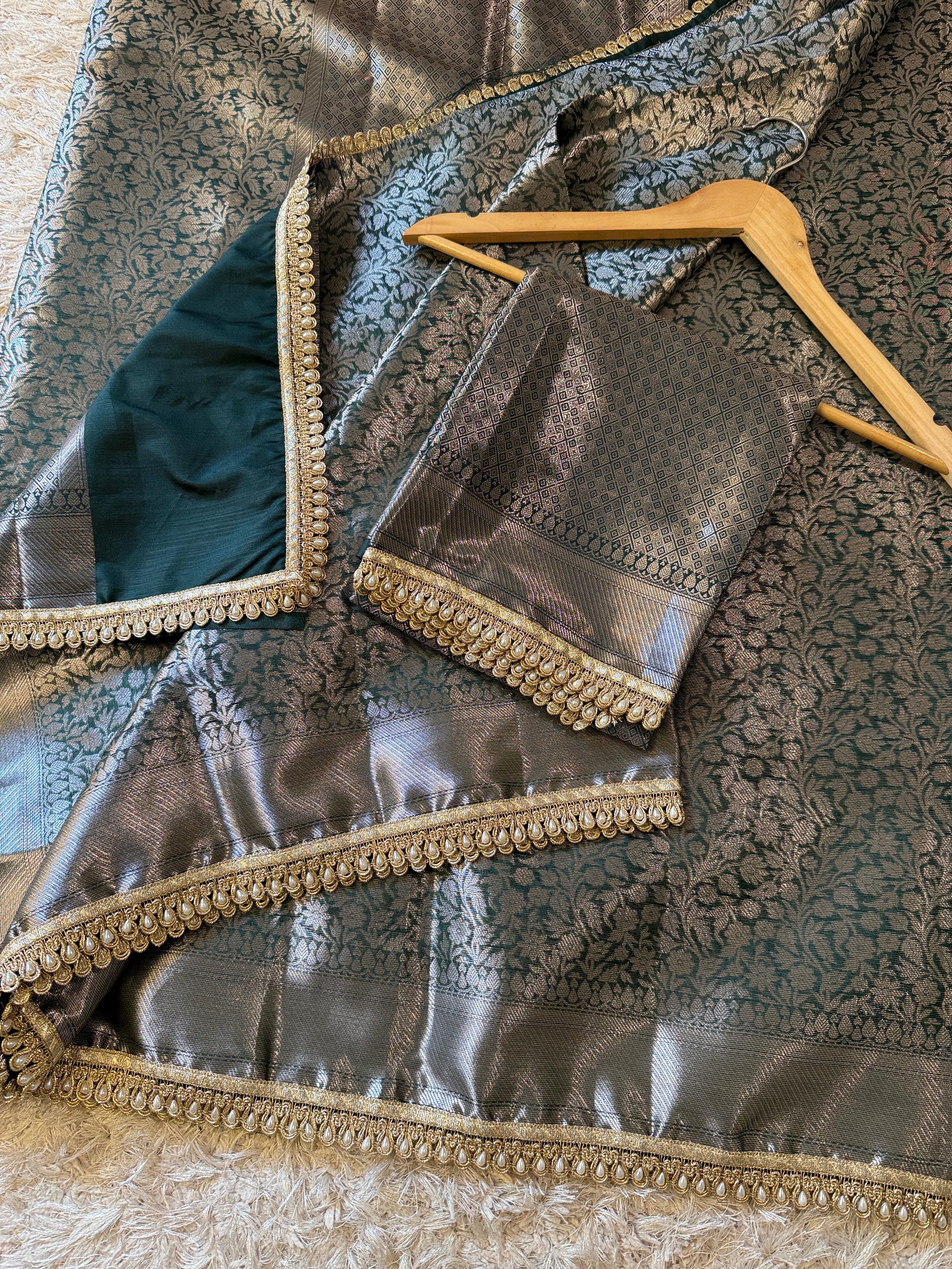 Banarasi Brocade Semi Katan Silk Saree