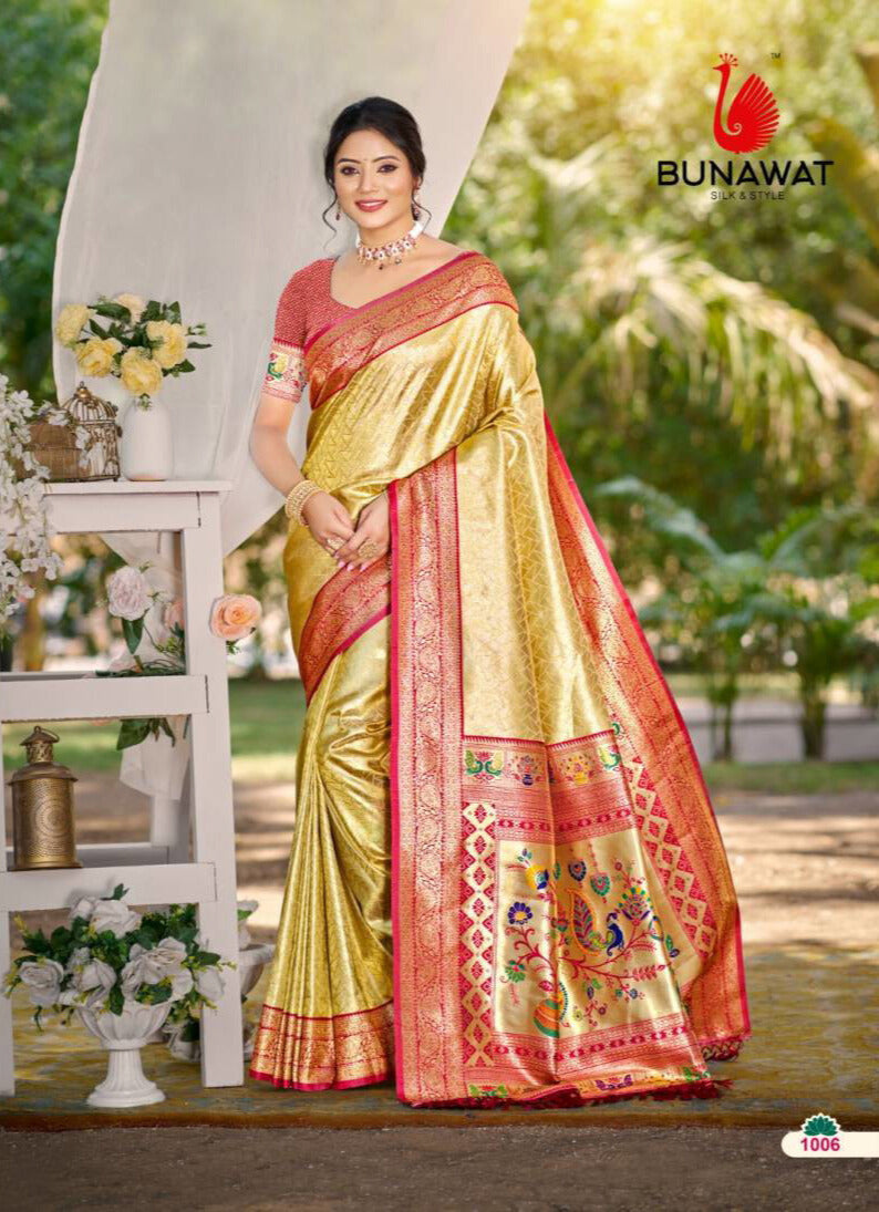 Bunawat Devyani Kanjivaram Silk Vol 03 Sarees Collection (BD 1006)