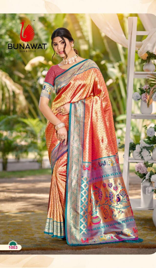 Bunawat Devyani Kanjivaram Silk Vol 03 Sarees Collection (BD 1003)