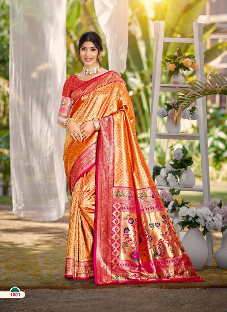 Bunawat Devyani Kanjivaram Silk Vol 03 Sarees Collection (BD 1001)