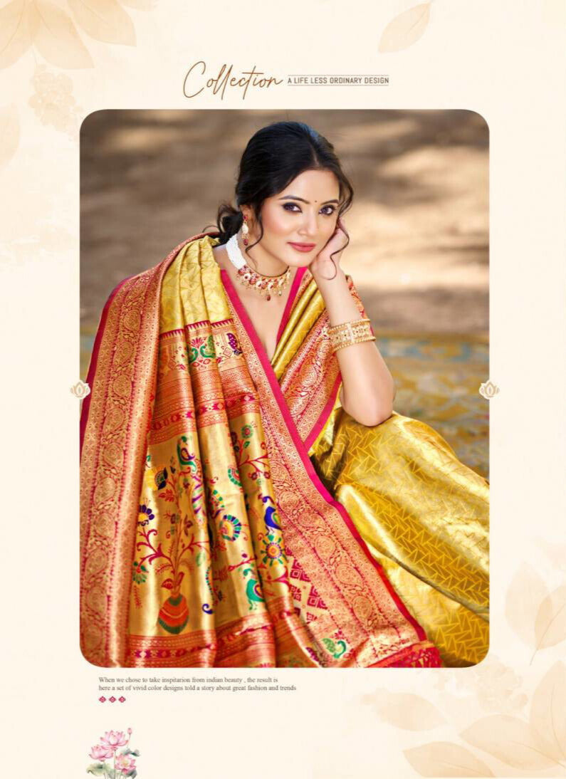 Bunawat Devyani Kanjivaram Silk Vol 03 Sarees Collection ( BD 1005)