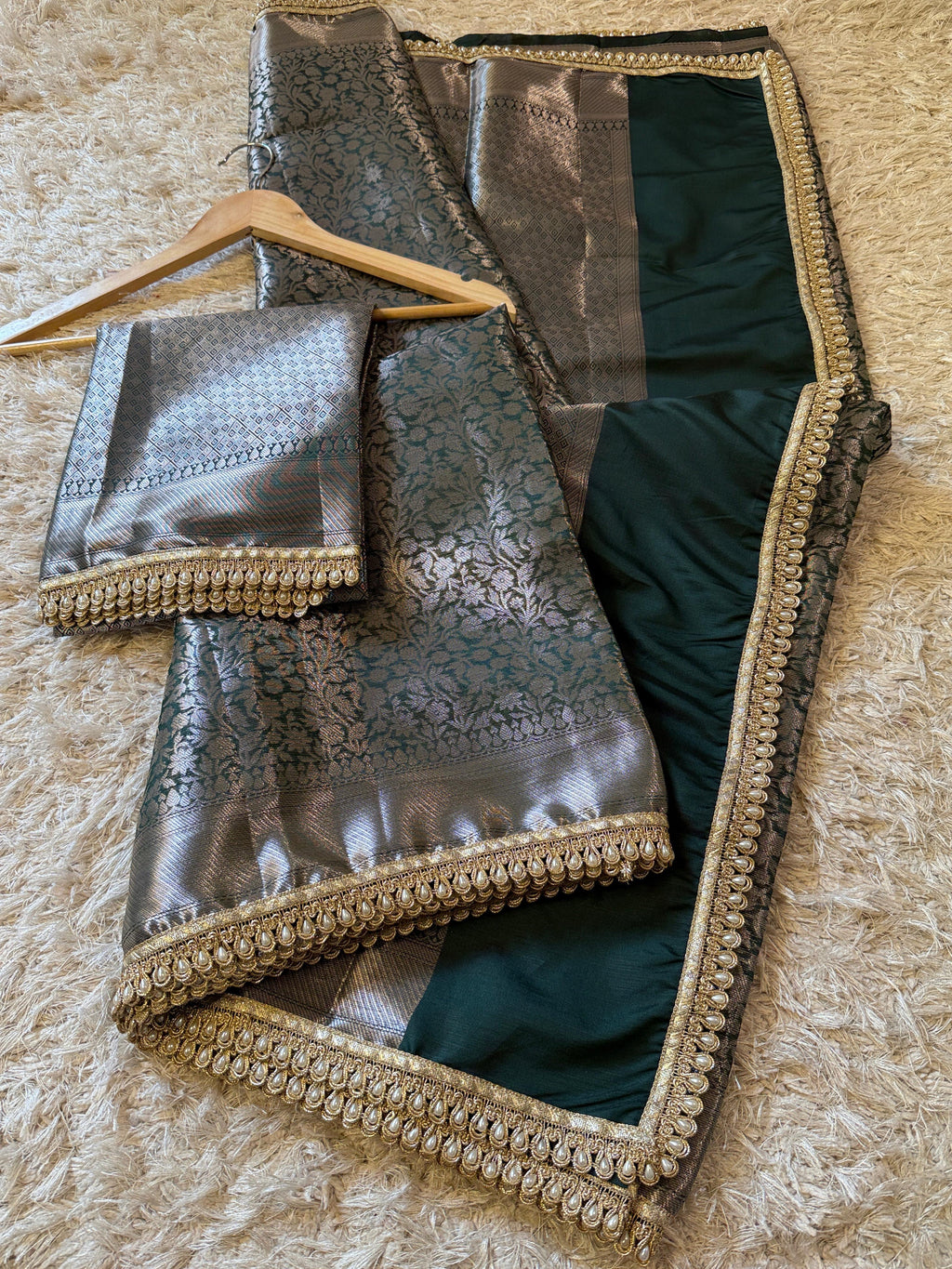 Banarasi Brocade Semi Katan Silk Saree