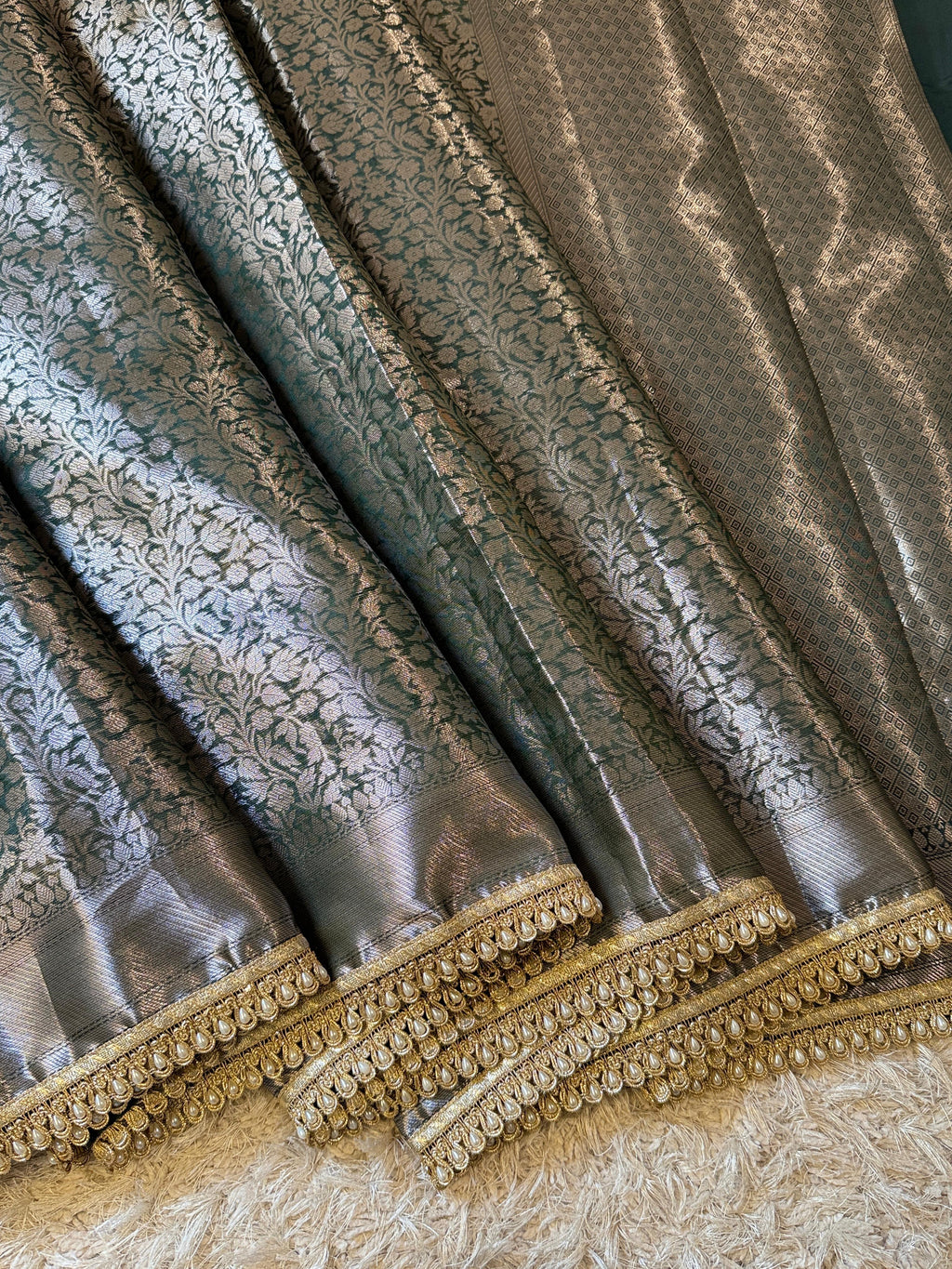 Banarasi Brocade Semi Katan Silk Saree