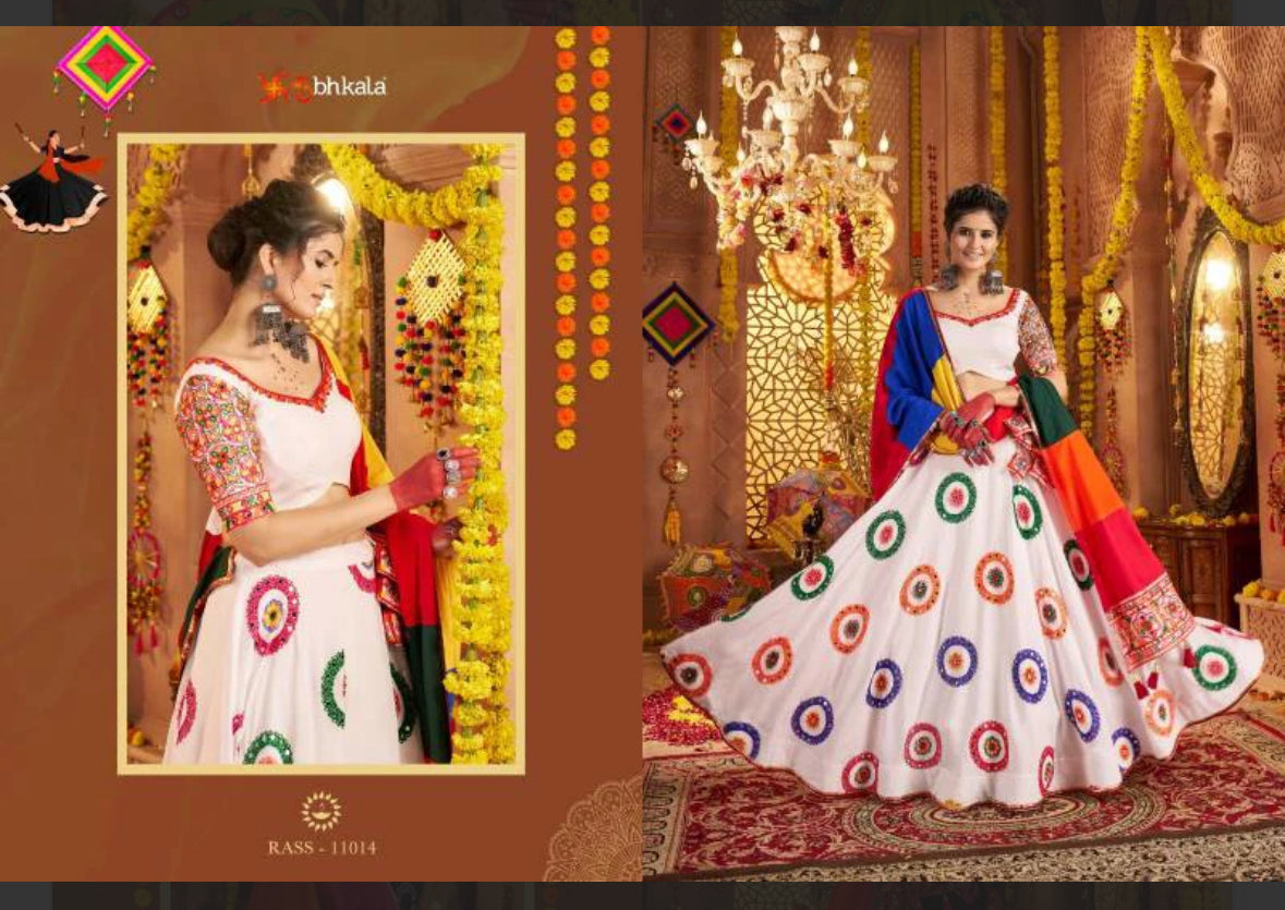 Kf Raas Vol 20 Viscose Cotton Navratri Designer Lehenga Choli