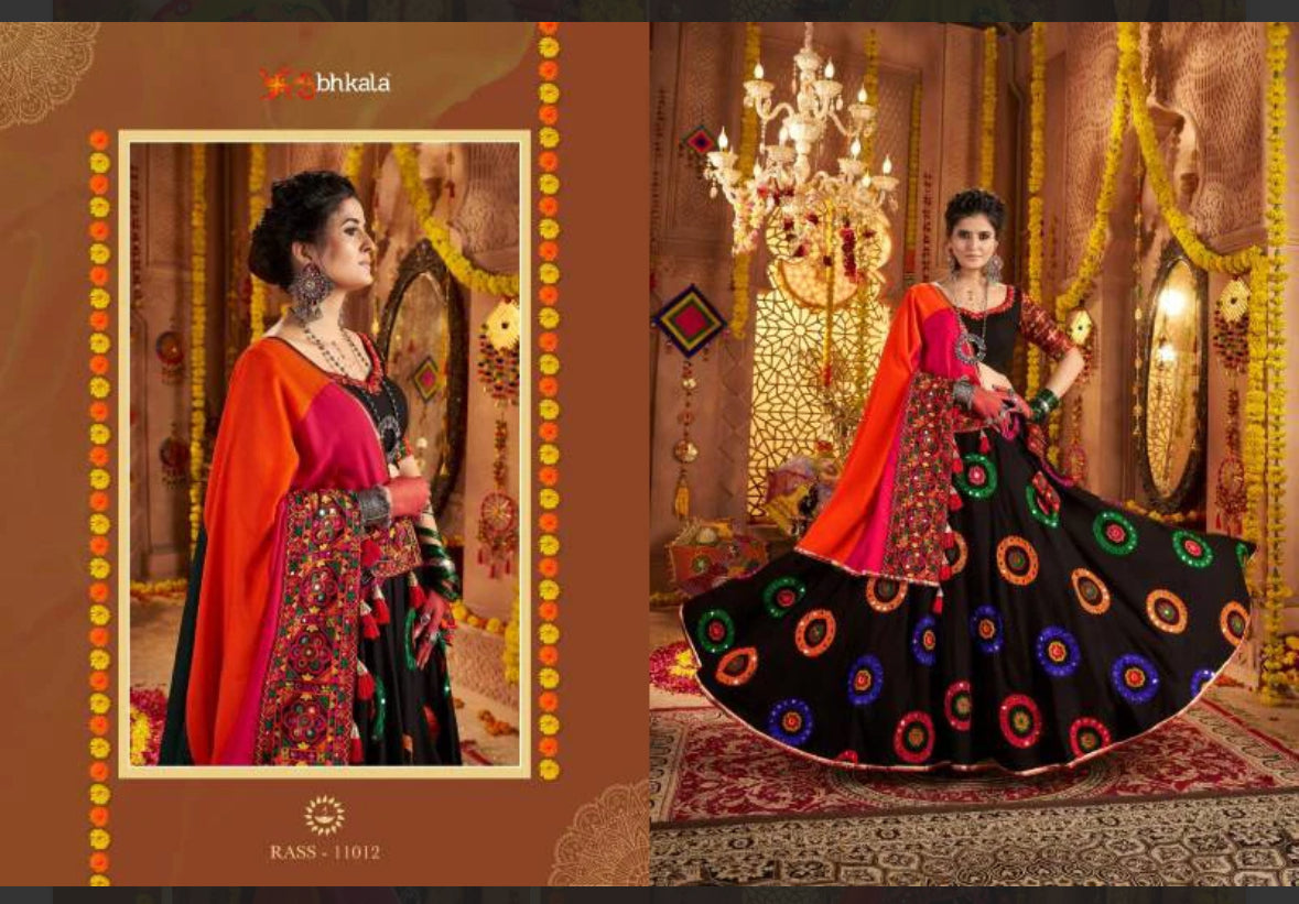 Kf Raas Vol 20 Viscose Cotton Navratri Designer Lehenga Choli