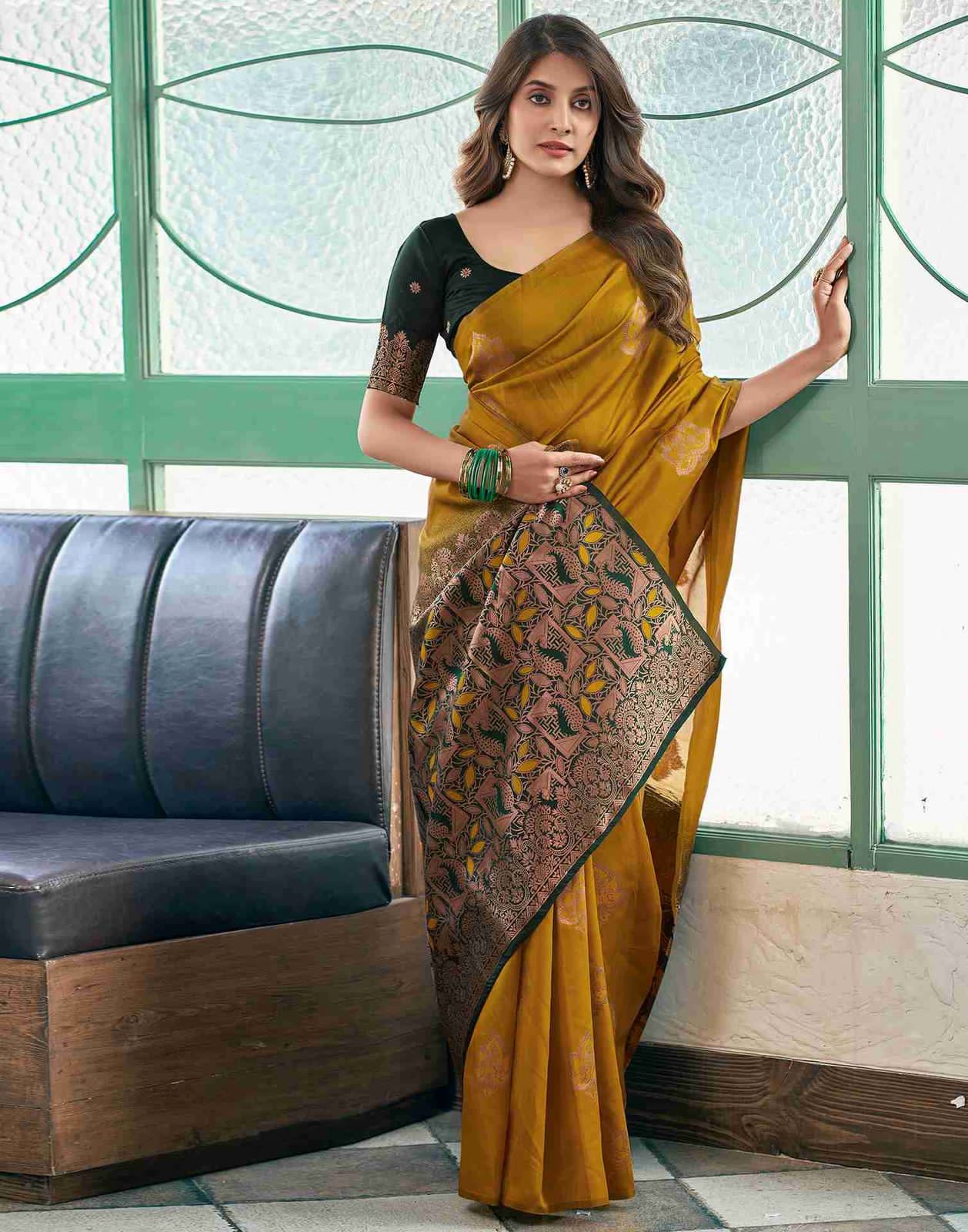 Soft Silk Saree with Jacquard Work