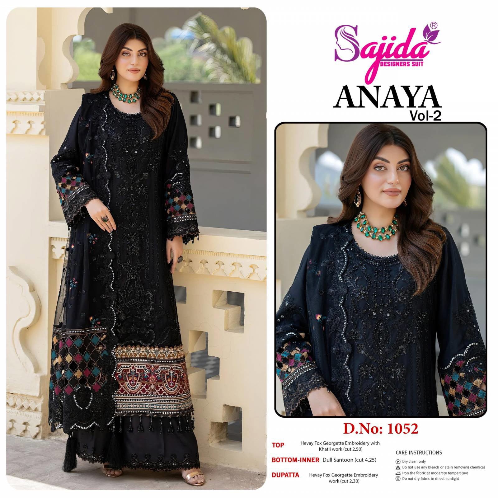 Sajida Anaya Vol 2 Georgette Pakistani Salwar Kameez
