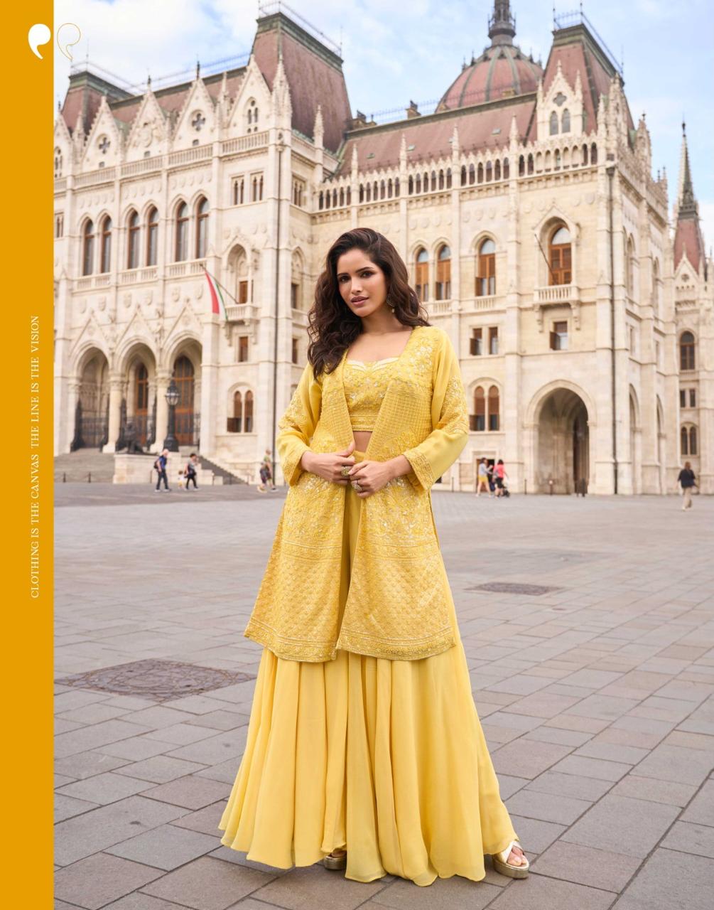 Sayuri Isha Designer Georgette Embroidered Indo Western