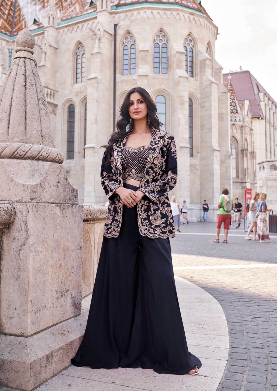 Sayuri Jannat Gold Pro Premium Silk Indo Western Collection