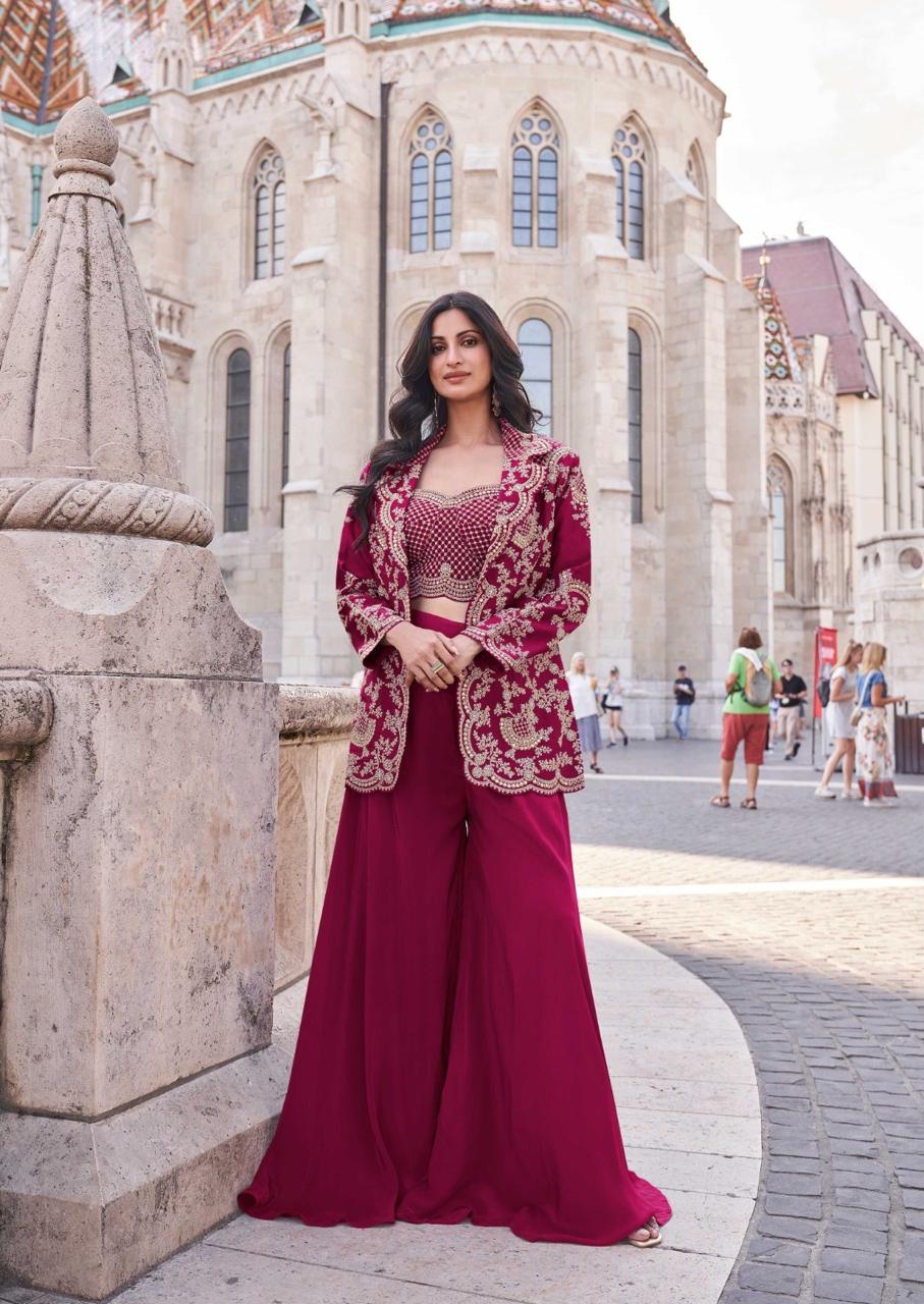 Sayuri Jannat Gold Pro Premium Silk Indo Western Collection
