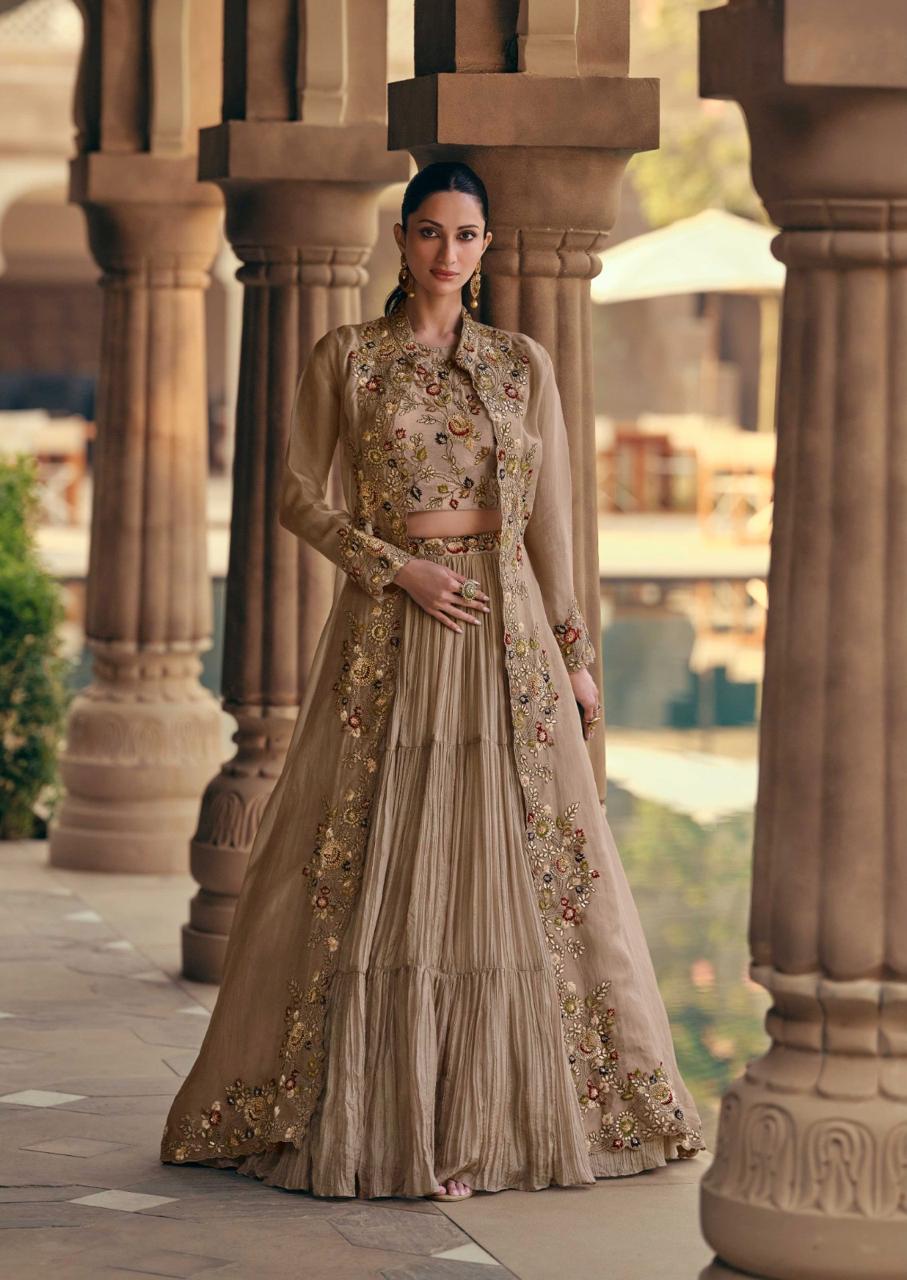 Sayuri Mahotsav Gold Designer Indo Western Collection
