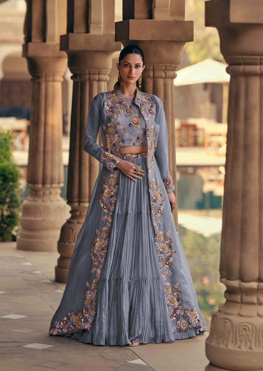 Sayuri Mahotsav Gold Designer Indo Western Collection