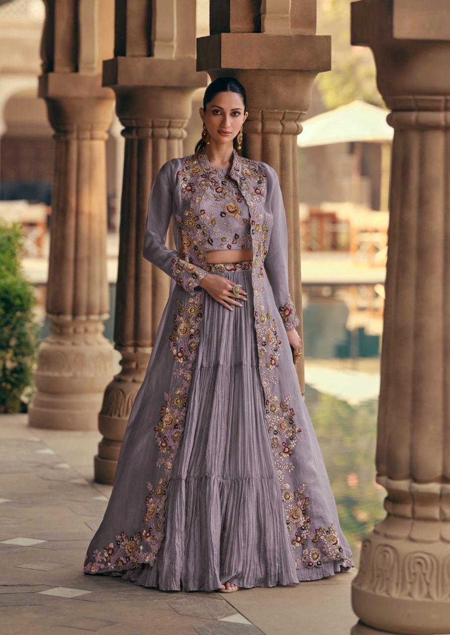 Sayuri Mahotsav Gold Designer Indo Western Collection