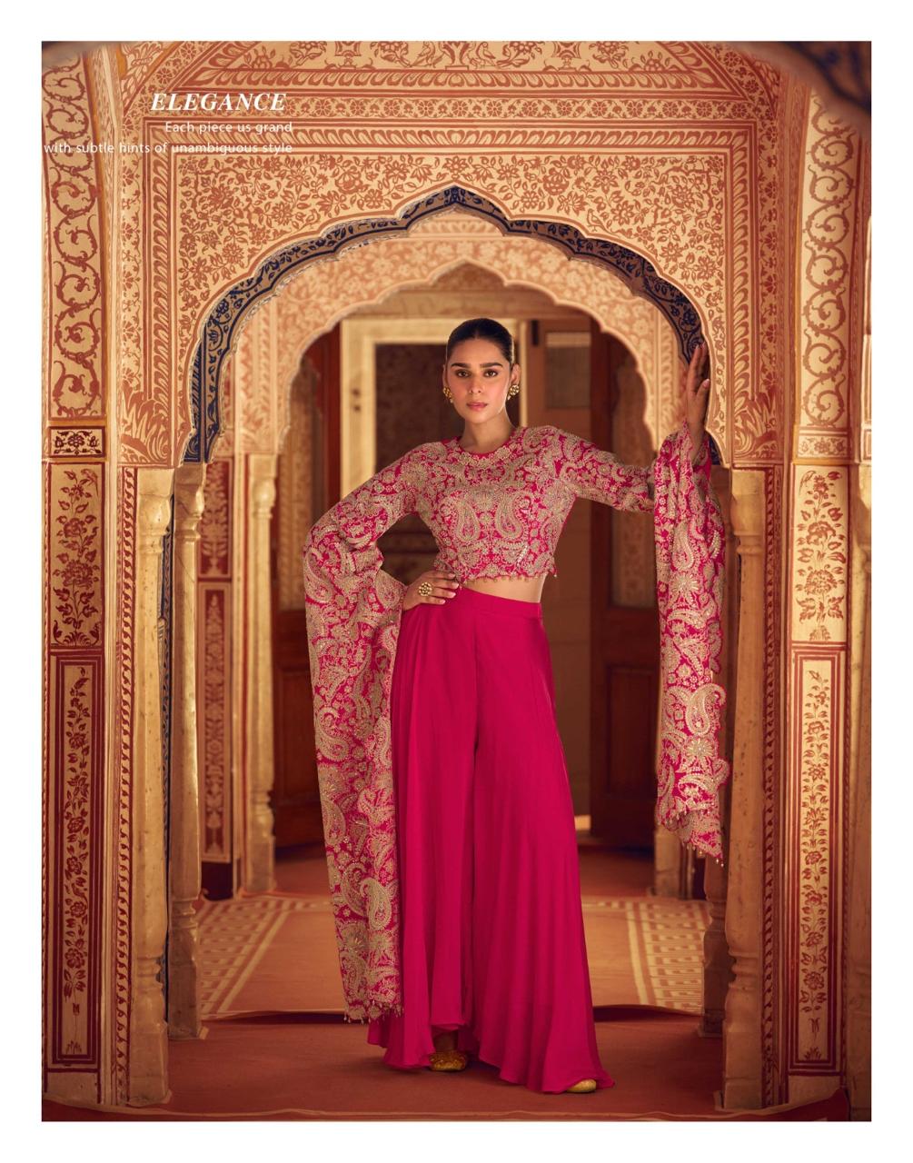 Sayuri Ruchika Chinon Silk Designer Indo Western Collection