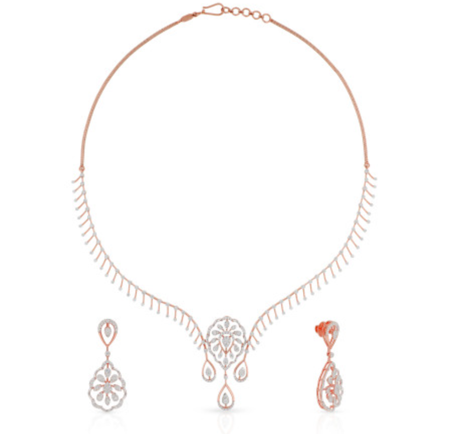 Mine Diamond Necklace Set NSNKDIA11433