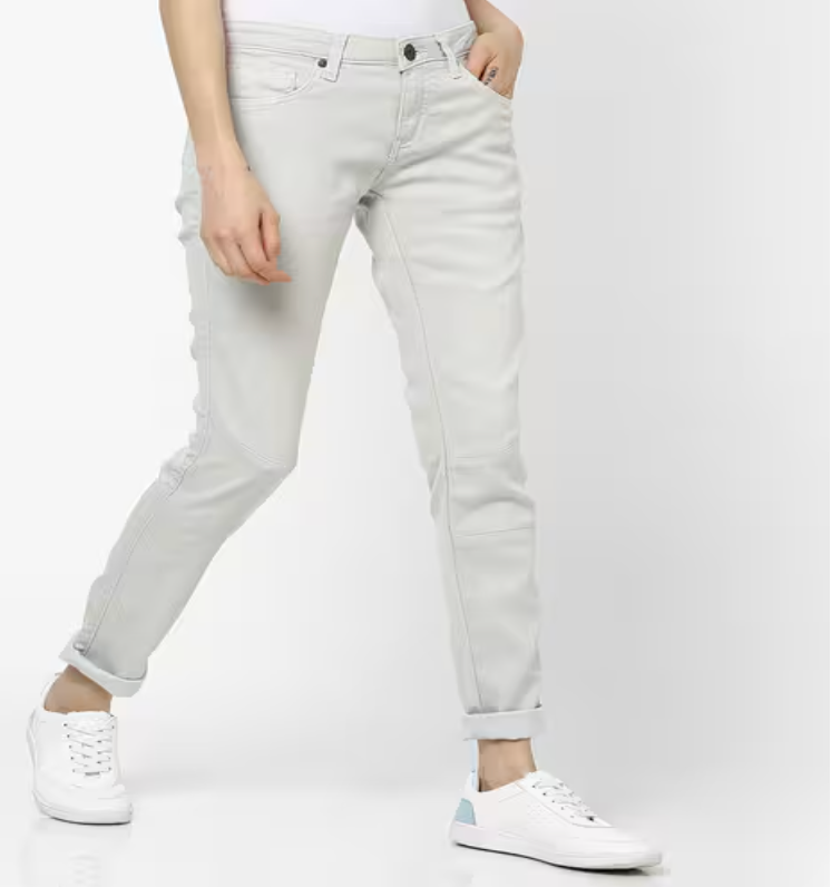 Panelled Sim Fit Jeans