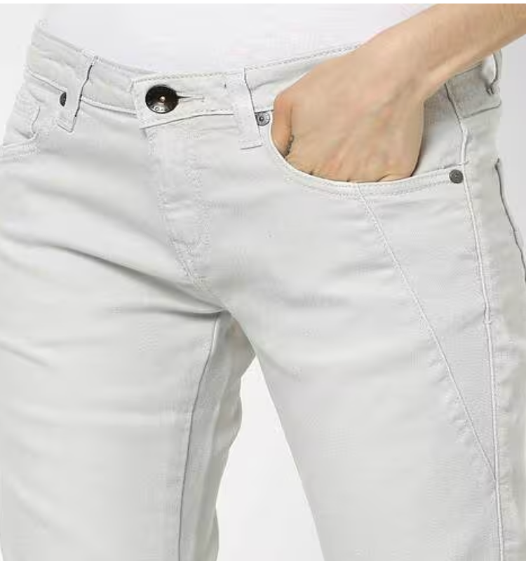 Panelled Sim Fit Jeans