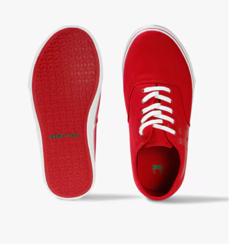Printed Lace-Up Casual Shoes
