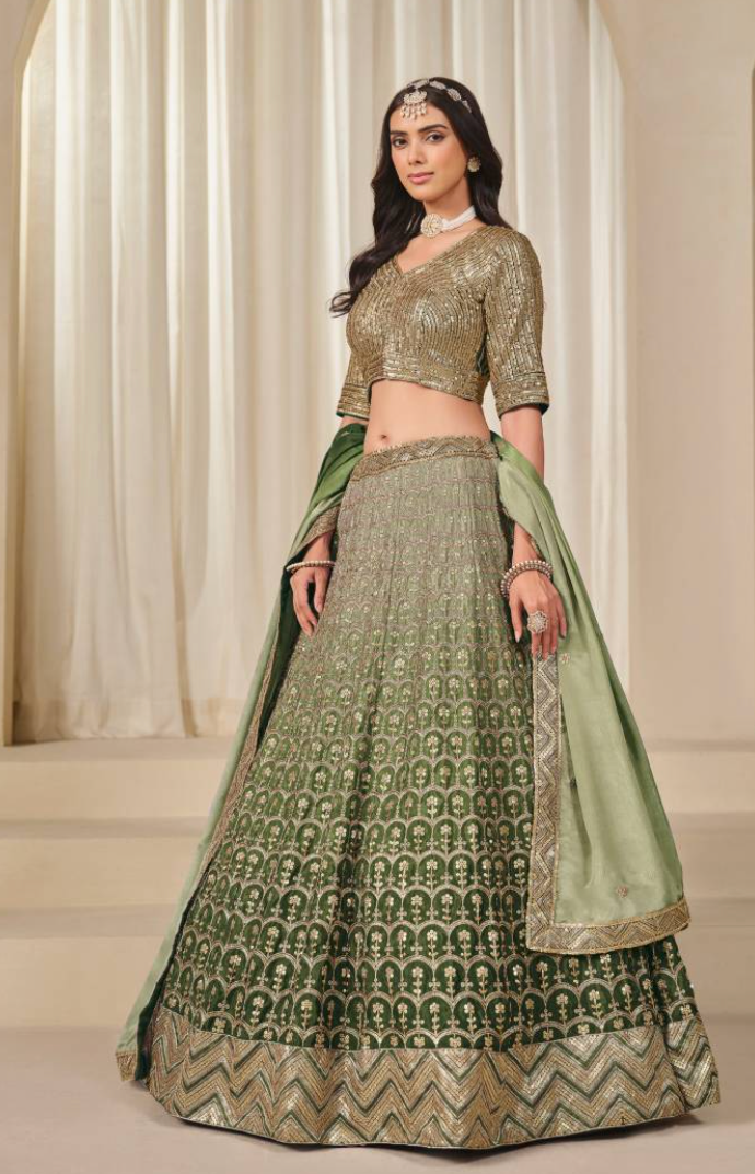 Mehvish Karishma Chinon Silk Designer Lehenga Choli