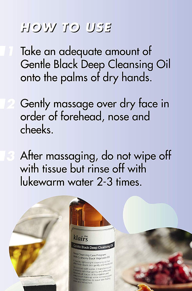 Klairs Gentle Black Deep Cleansing Oil – 150 ml
