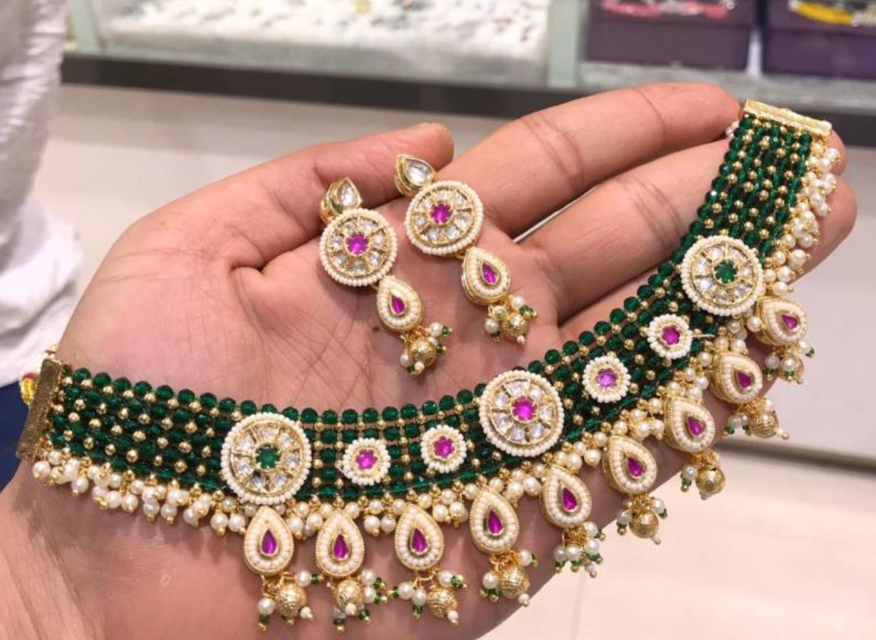 Brass High Gold Kundan Hasadi Set 9