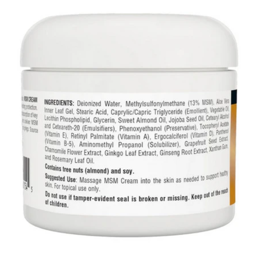 Source Naturals, MSM Joint Response Cream, 4 Oz