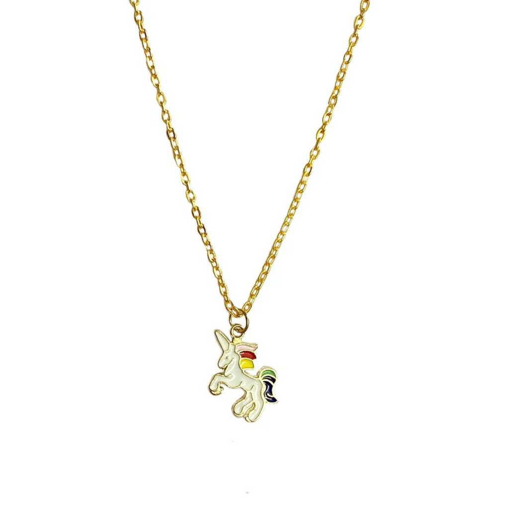 Unicorn Pendant Charm Necklace