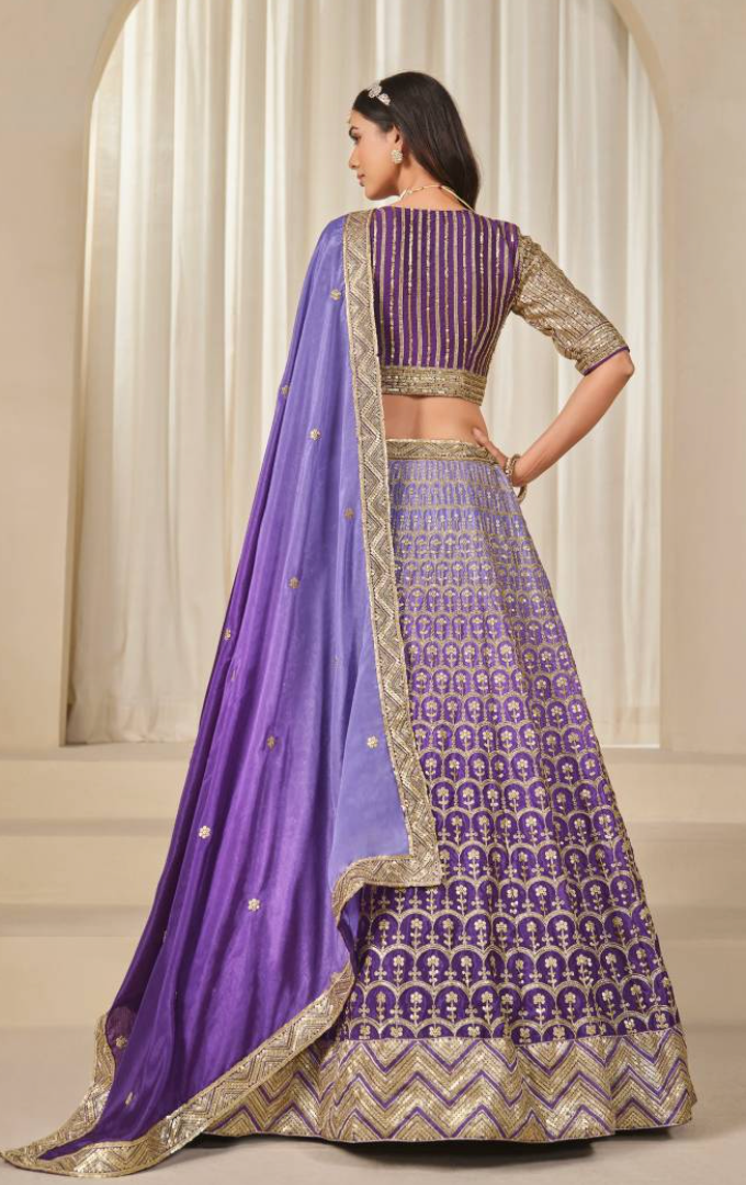 Mehvish Karishma Chinon Silk Designer Lehenga Choli