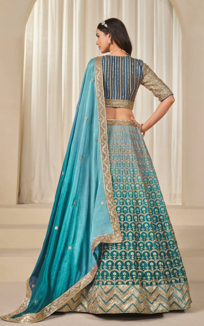 Mehvish Karishma Chinon Silk Designer Lehenga Choli