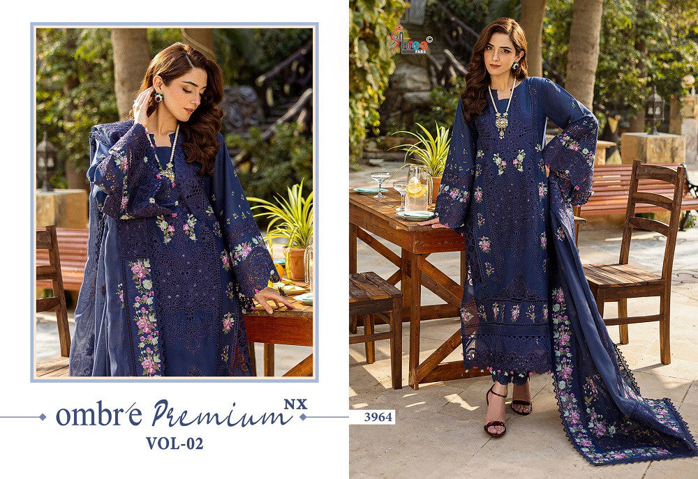 Shree Ombre Premium Vol 2 Nx Cotton Pakistani Salwar Suit Collection