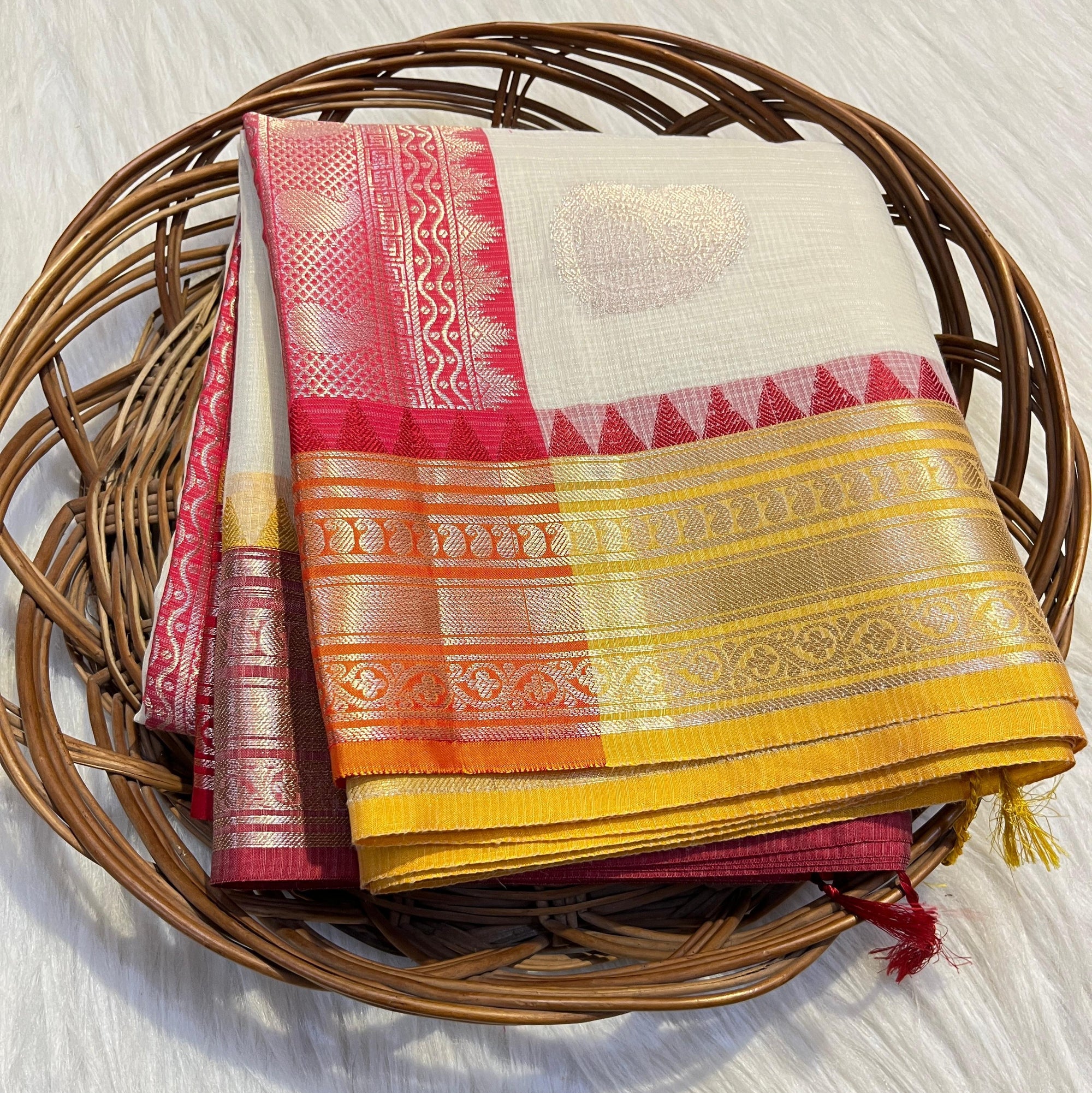 Banarasi Kota Check Saree