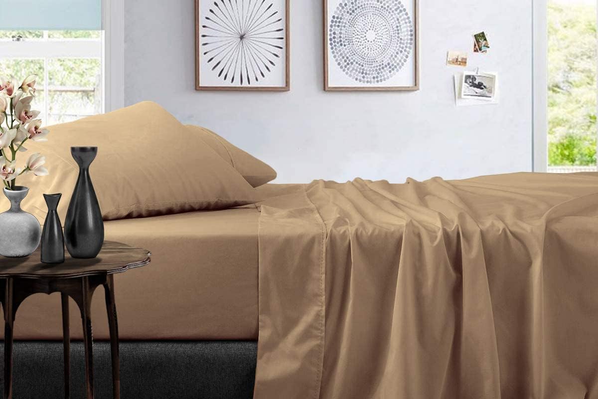 Seasons Cotton Double Bedsheet,2 Pillow Cover, Plain Camlin