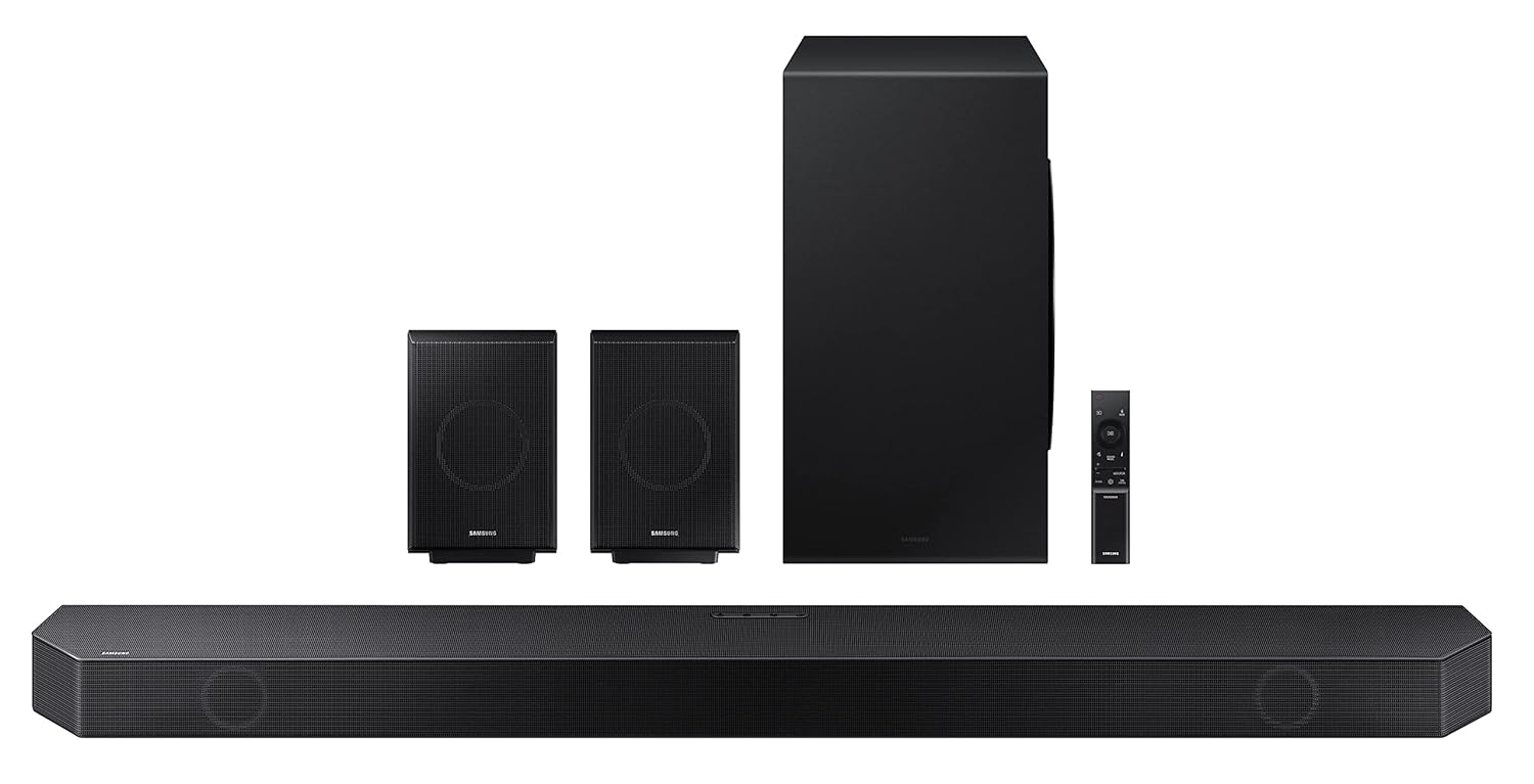 SAMSUNG HW-Q990B/XL Wireless Dolby Atmos Wi-fi, Q-Symphony Built-in Alexa 656 W Bluetooth Soundbar?(Black, 11.1.4 Channel)