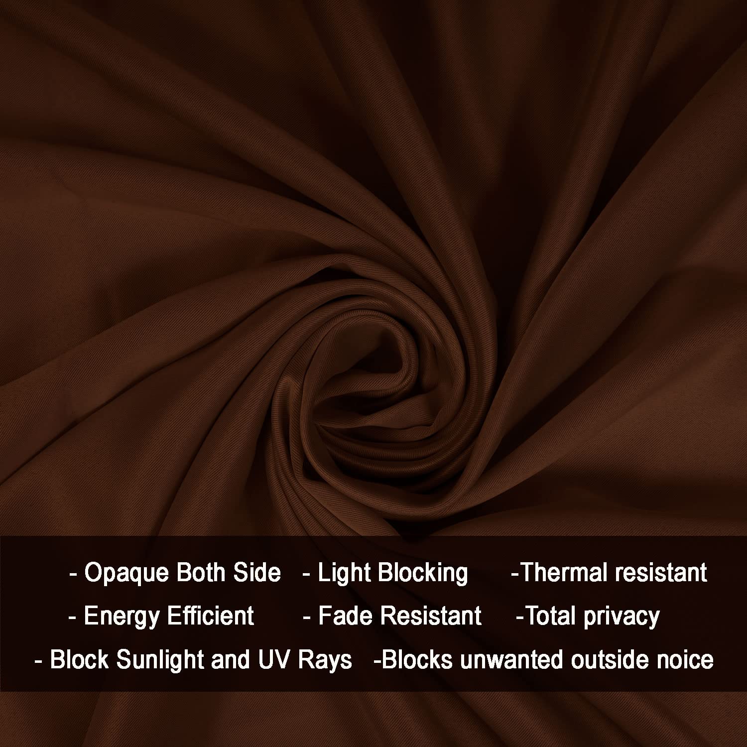 Seasons Window Curtains Dark Brown 5 Feet Single Pcs