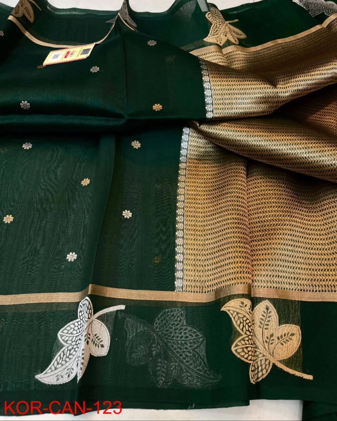 Banarasi Kora Organza Saree in Vibrant color options