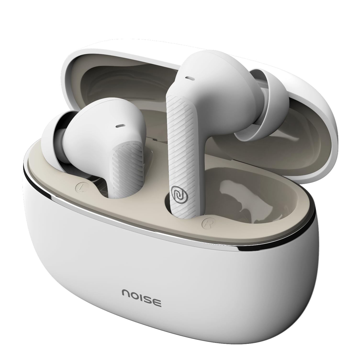 Noise Aura Buds with Dual Device Pairing, 60 Hours of Playtime, and ENC with Quad Mic Bluetooth Headset?(Aura White, True Wireless)