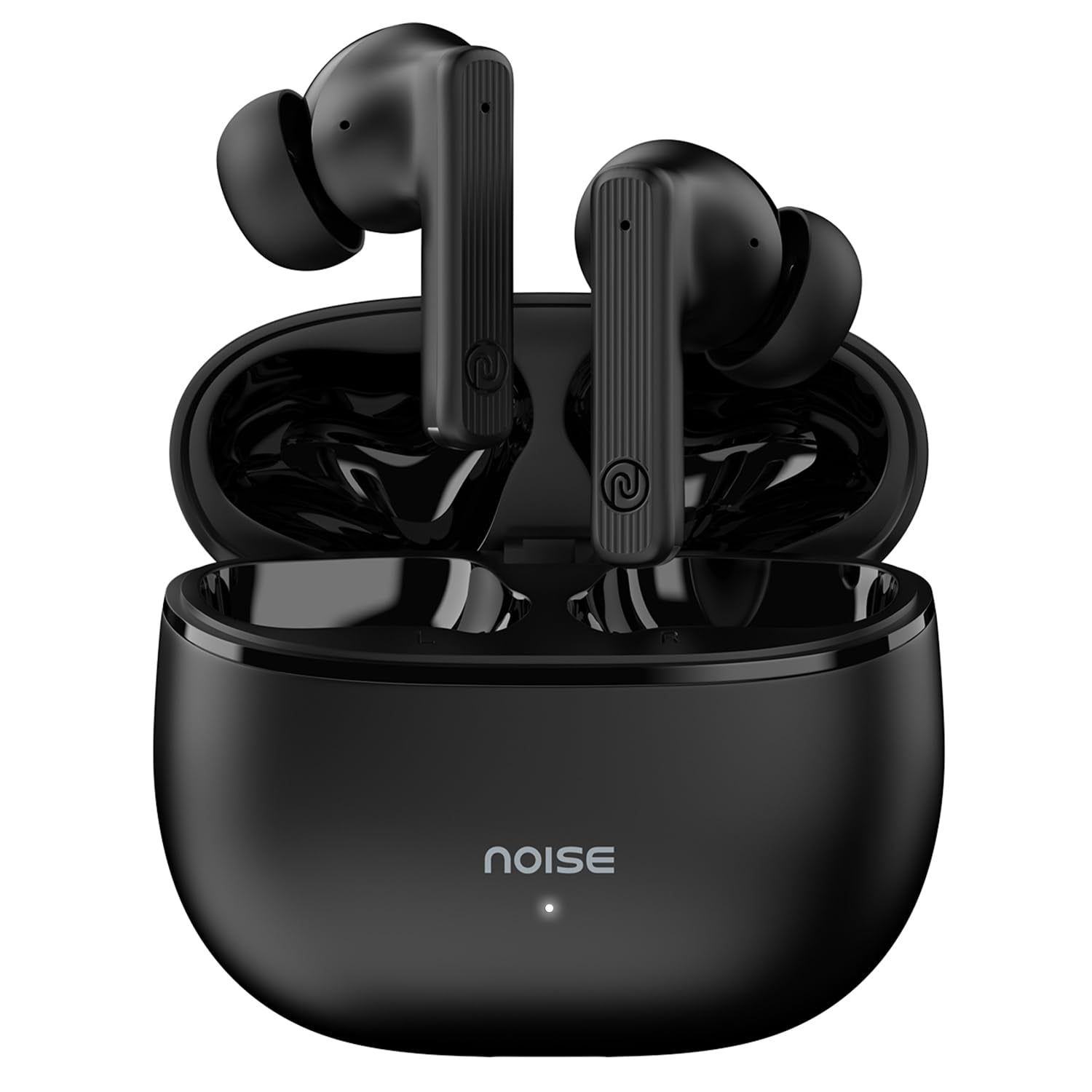 Noise Air Buds 3 with 45 Hours Playtime, Environmental Noise Cancellation, Quad Mic Bluetooth Headset?(Jet Black, True Wireless)