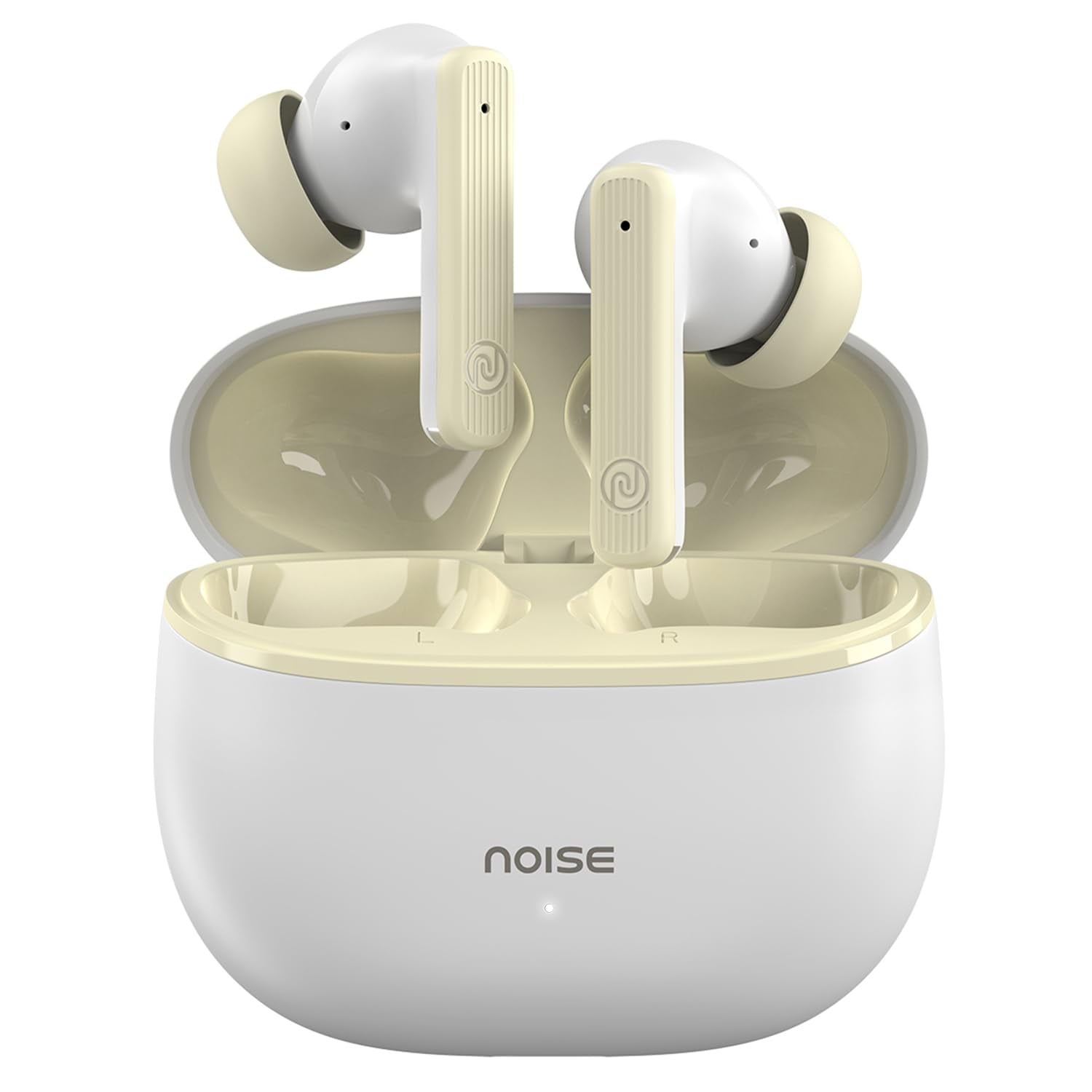 Noise Air Buds 3 with 45 Hours Playtime, Environmental Noise Cancellation, Quad Mic Bluetooth Headset?(Serene White, True Wireless)