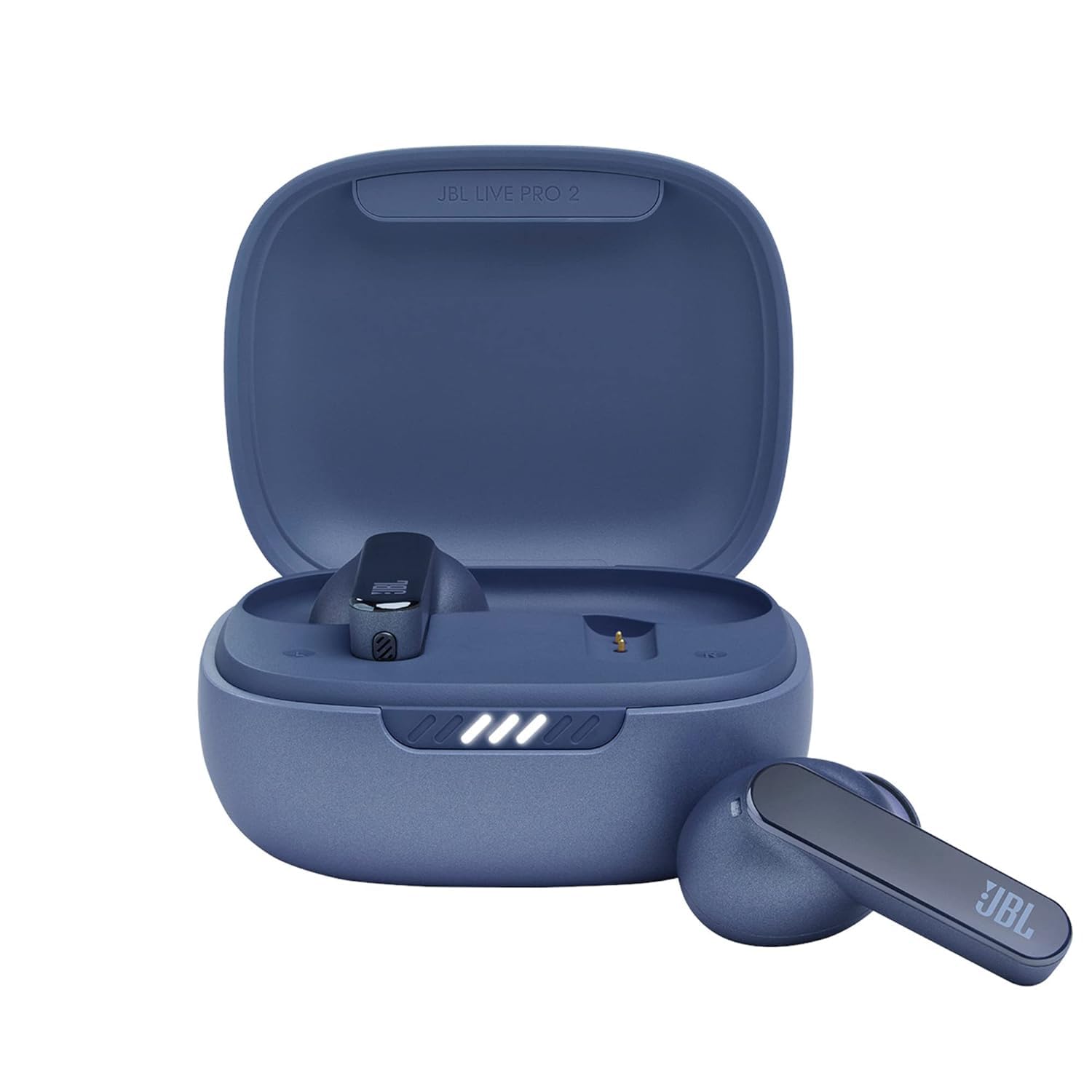 JBL Live Pro 2, Active Adaptive Noise Cancellation, 40Hr Playtime, 6 Mics, Deep Bass Bluetooth Headset?(Blue, True Wireless)